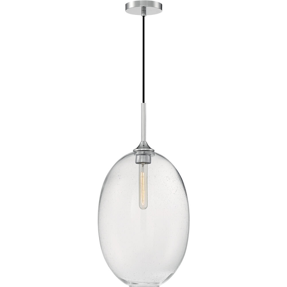 Nuvo Lighting Aria 1 Light 11.63 Inch Polished Nickel Pendant Ceiling Light