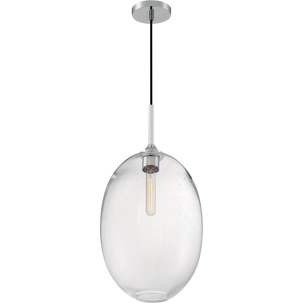 Nuvo Lighting Aria 1 Light 11.63 Inch Polished Nickel Pendant Ceiling Light