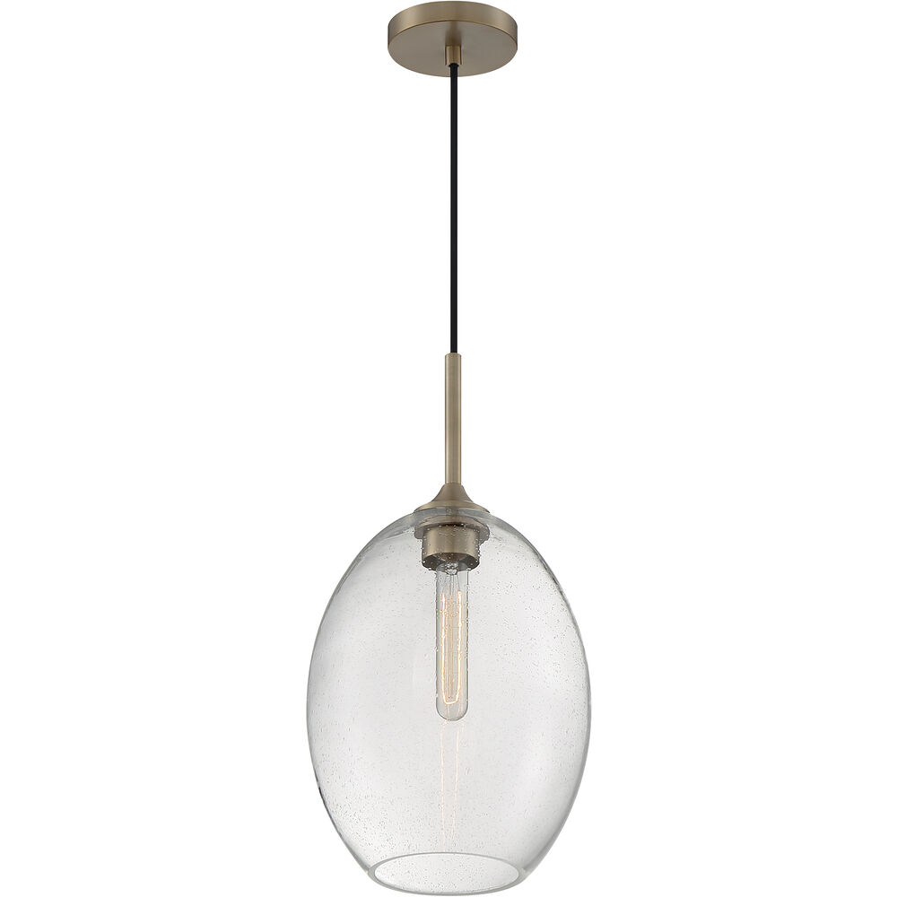 Nuvo Lighting Aria 1 Light 9.63 Inch Burnished Brass Pendant Ceiling Light
