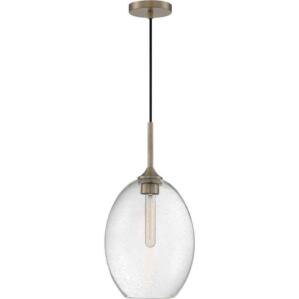 Nuvo Lighting Aria 1 Light 9.63 Inch Burnished Brass Pendant Ceiling Light