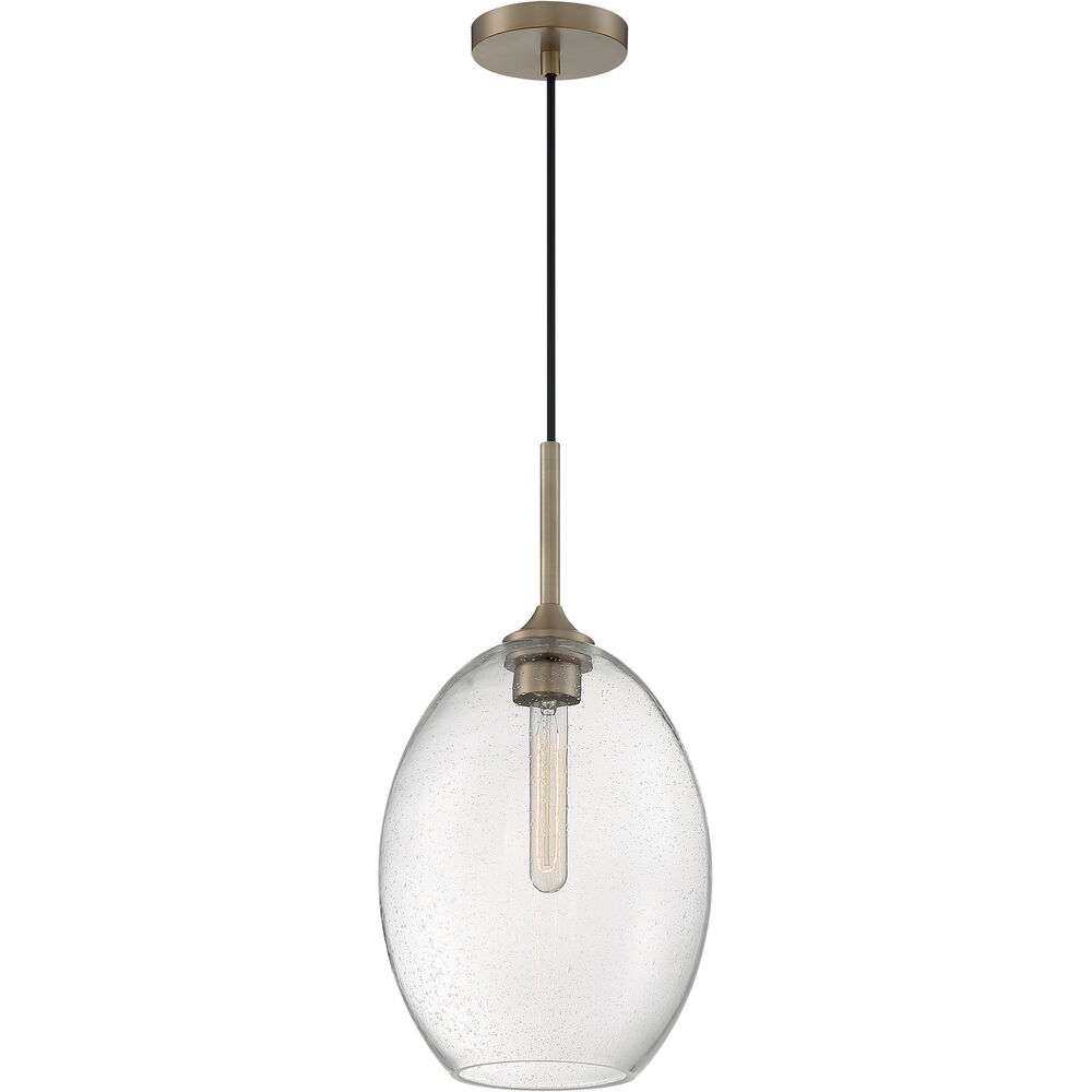 Nuvo Lighting Aria 1 Light 9.63 Inch Burnished Brass Pendant Ceiling Light