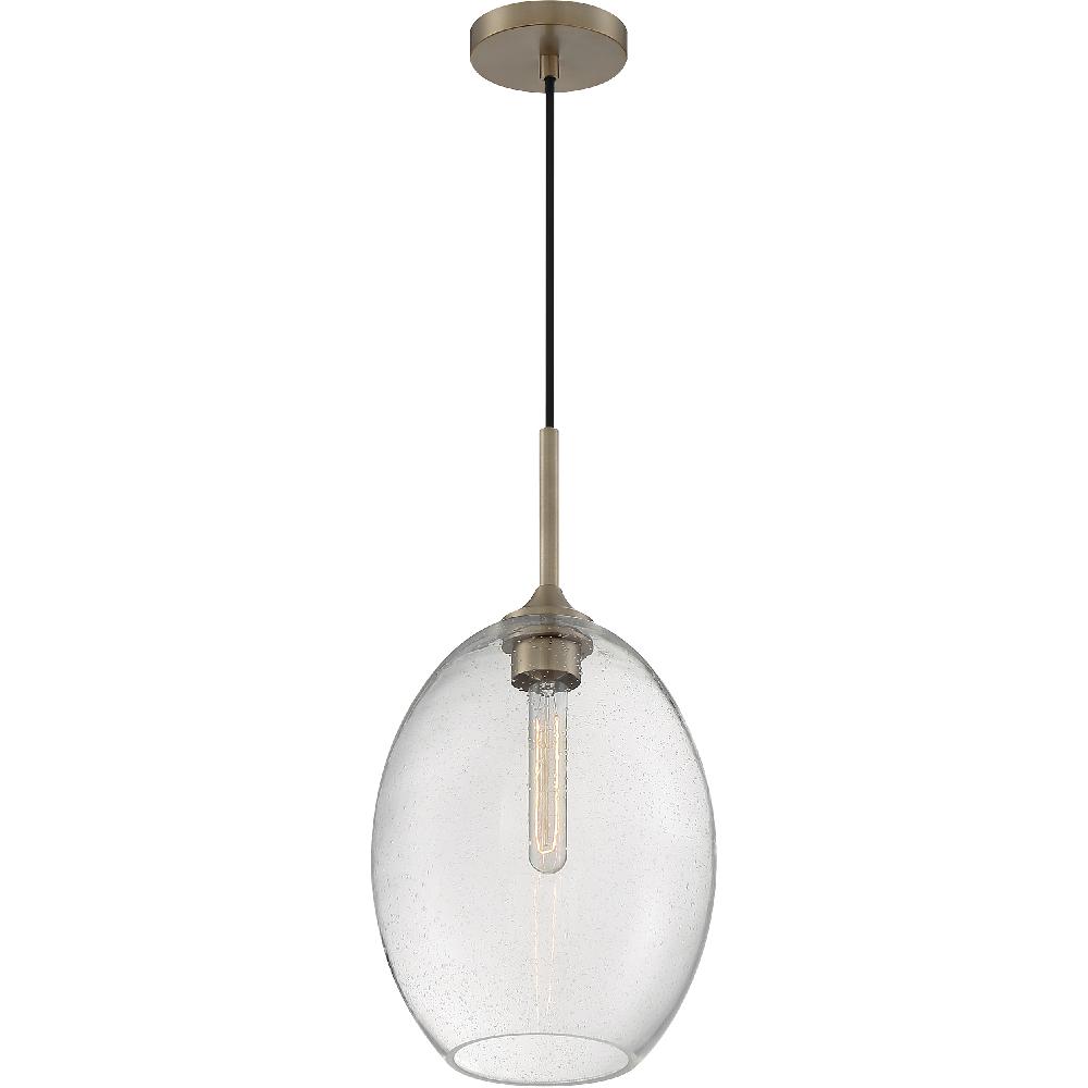 nuvo lighting Aria 1 Light 9.63 inch Burnished Brass Pendant Ceiling Light