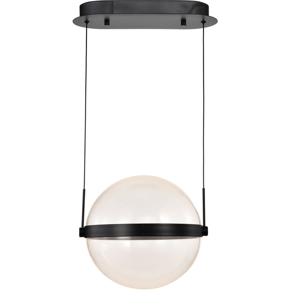 Nuvo Lighting Arvada LED 12.63 Inch Matte Black Pendant Ceiling Light