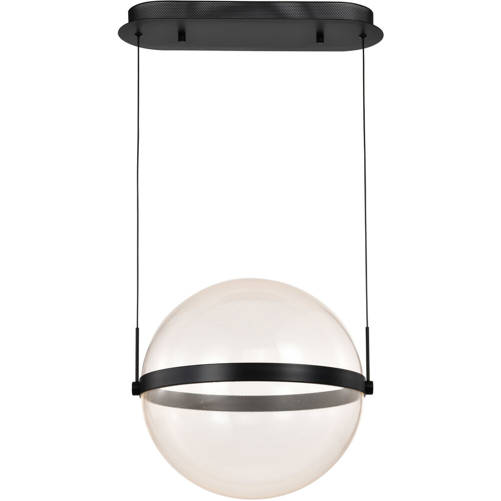 Nuvo Lighting Arvada LED 16.63 Inch Matte Black Pendant Ceiling Light