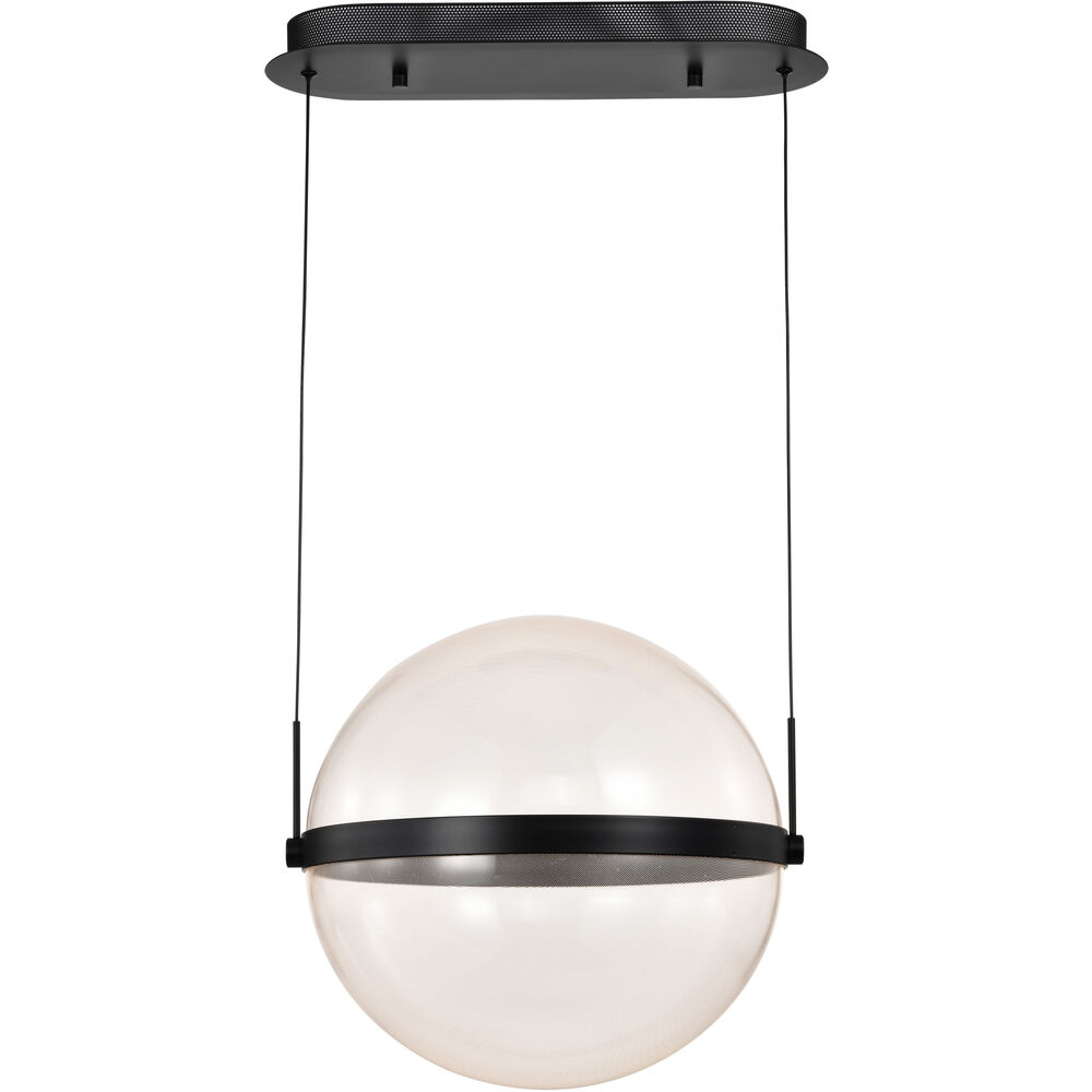 Nuvo Lighting Arvada LED 16.63 Inch Matte Black Pendant Ceiling Light