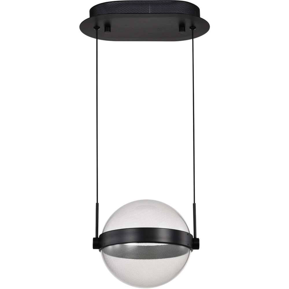 Nuvo Lighting Arvada LED 8.75 Inch Matte Black Pendant Ceiling Light