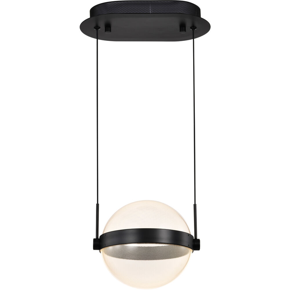 Nuvo Lighting Arvada LED 8.75 Inch Matte Black Pendant Ceiling Light