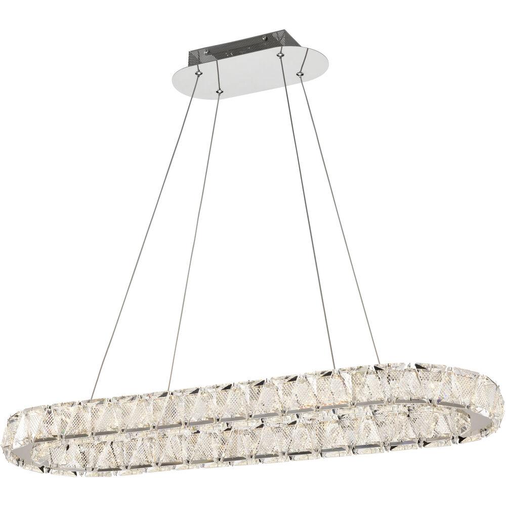 Nuvo Lighting Asher LED 11.75 Inch Polished Nickel Pendant Ceiling Light