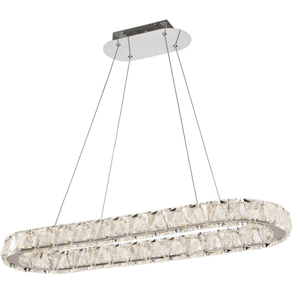 Nuvo Lighting Asher LED 11.75 Inch Polished Nickel Pendant Ceiling Light