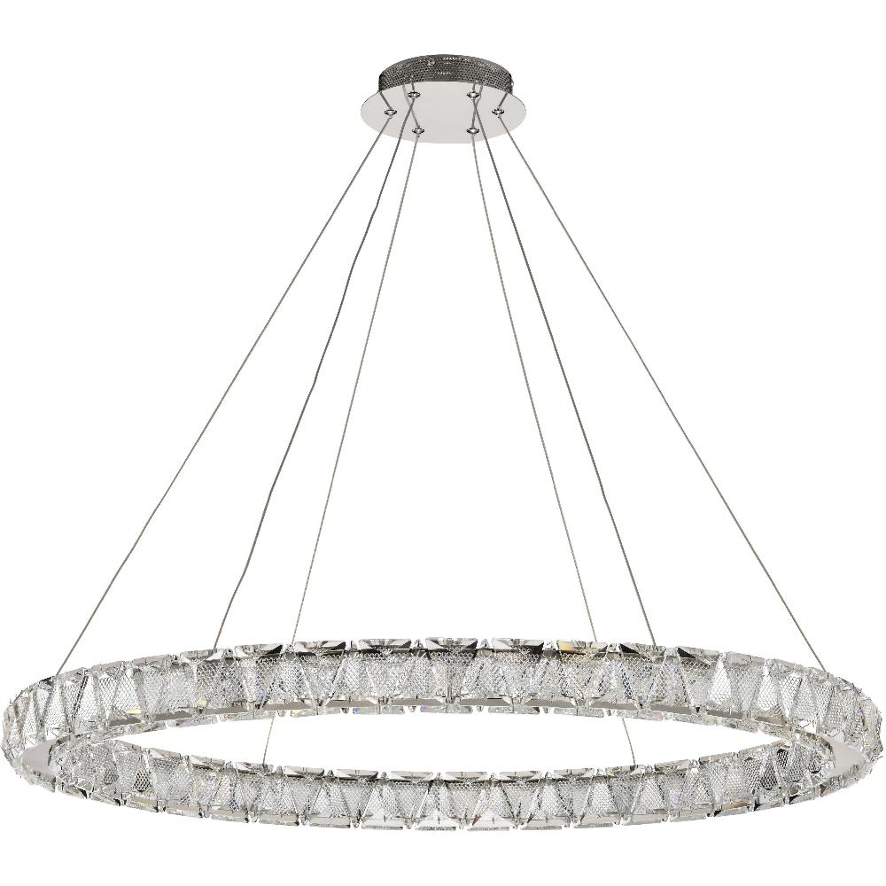 nuvo lighting Asher LED 35.5 inch Polished Nickel Pendant Ceiling Light