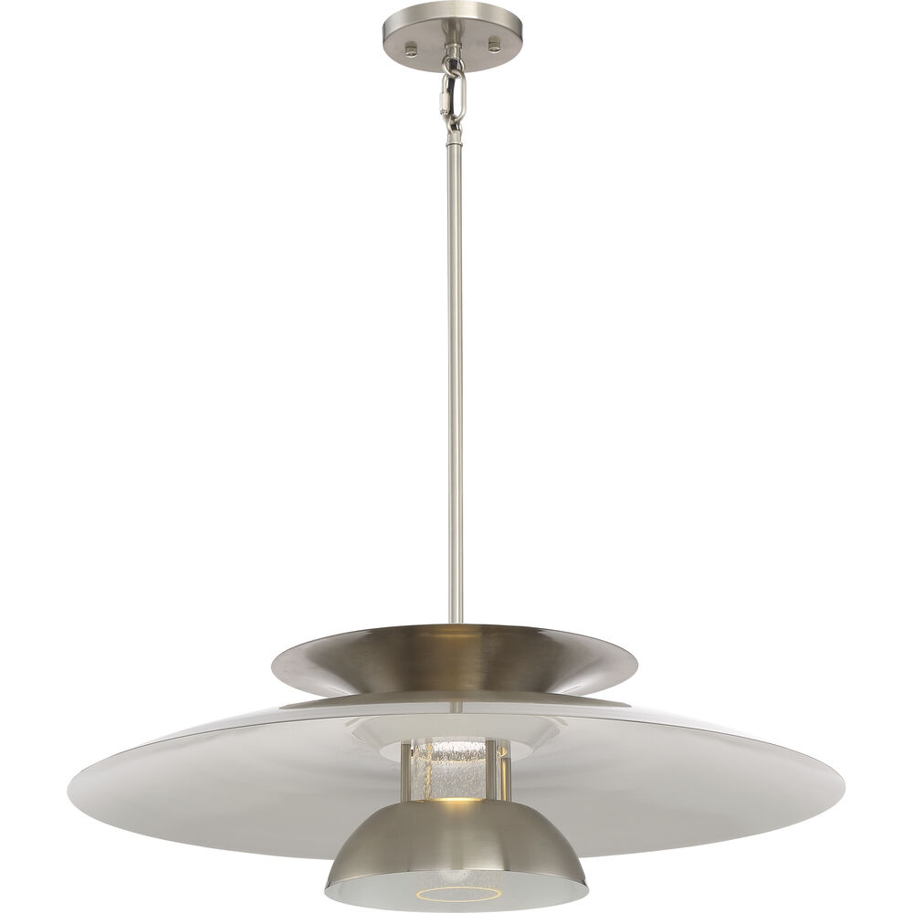 Nuvo Lighting Atom LED Brushed Nickel Pendant Ceiling Light