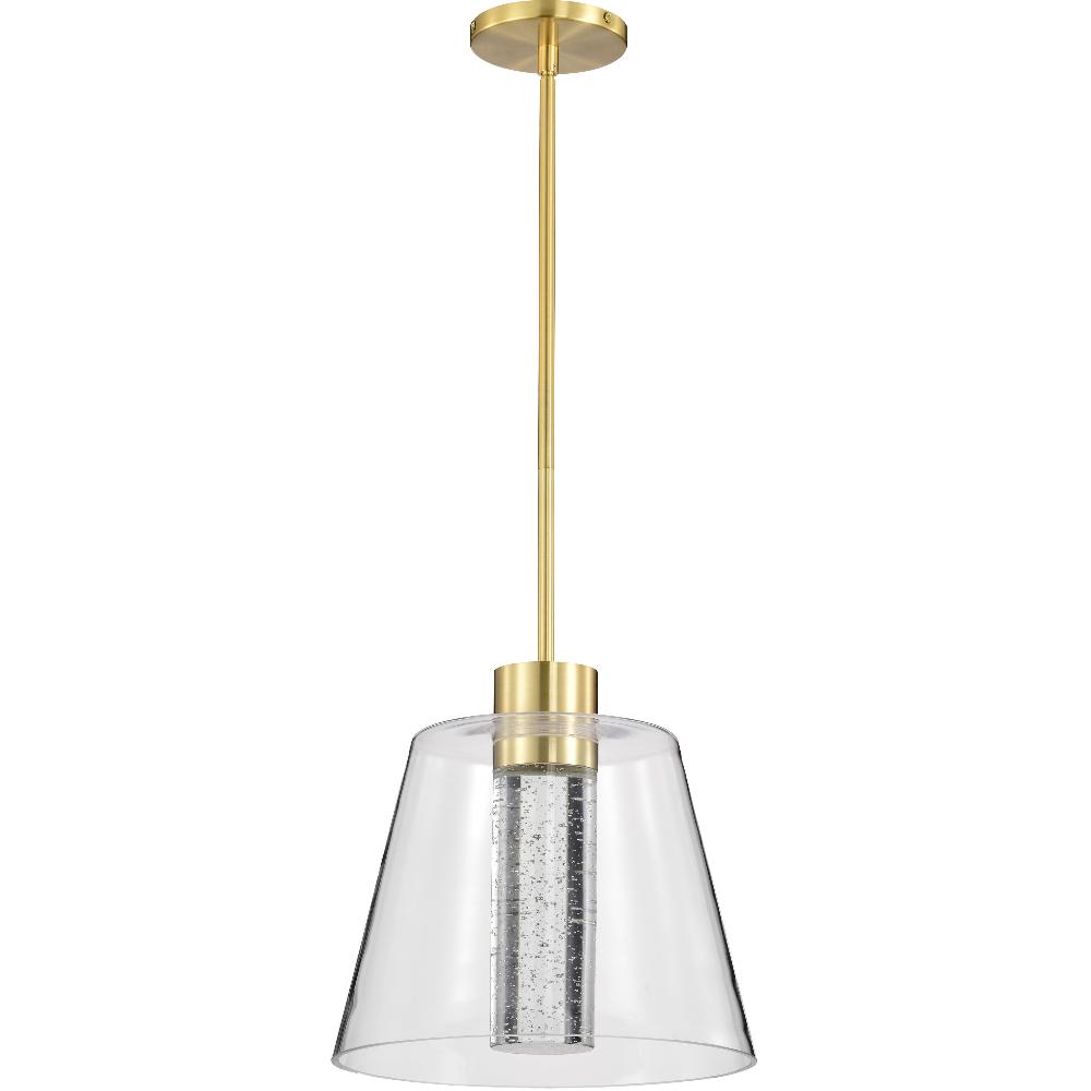 nuvo lighting Aura LED 12 inch Brushed Brass Pendant Ceiling Light