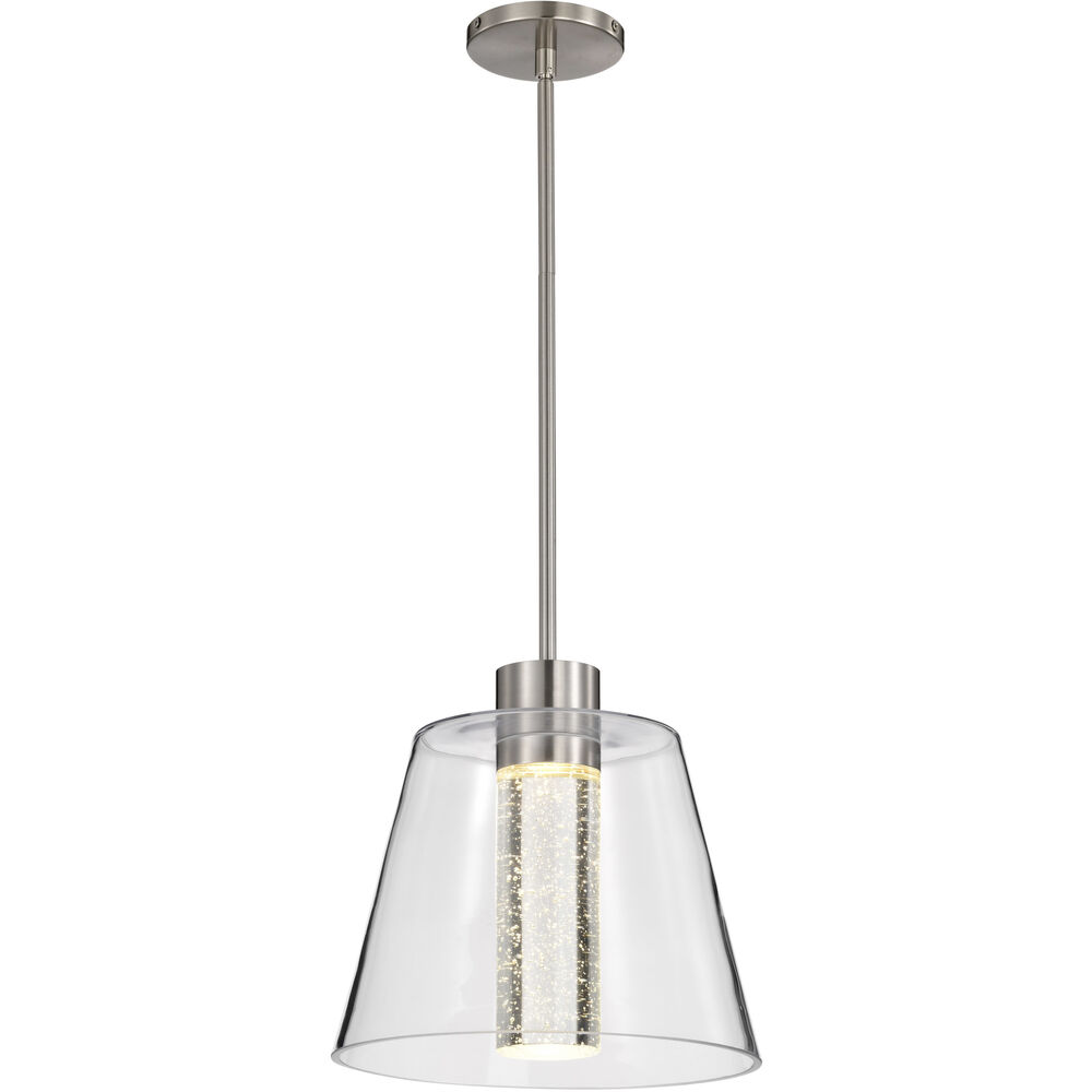 Nuvo Lighting Aura LED 12 Inch Brushed Nickel Pendant Ceiling Light