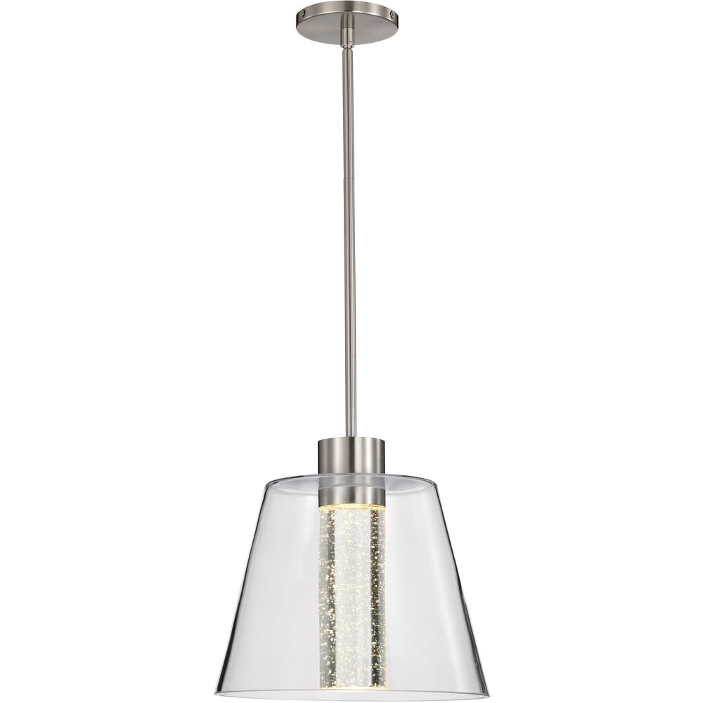 Nuvo Lighting Aura LED 12 Inch Brushed Nickel Pendant Ceiling Light