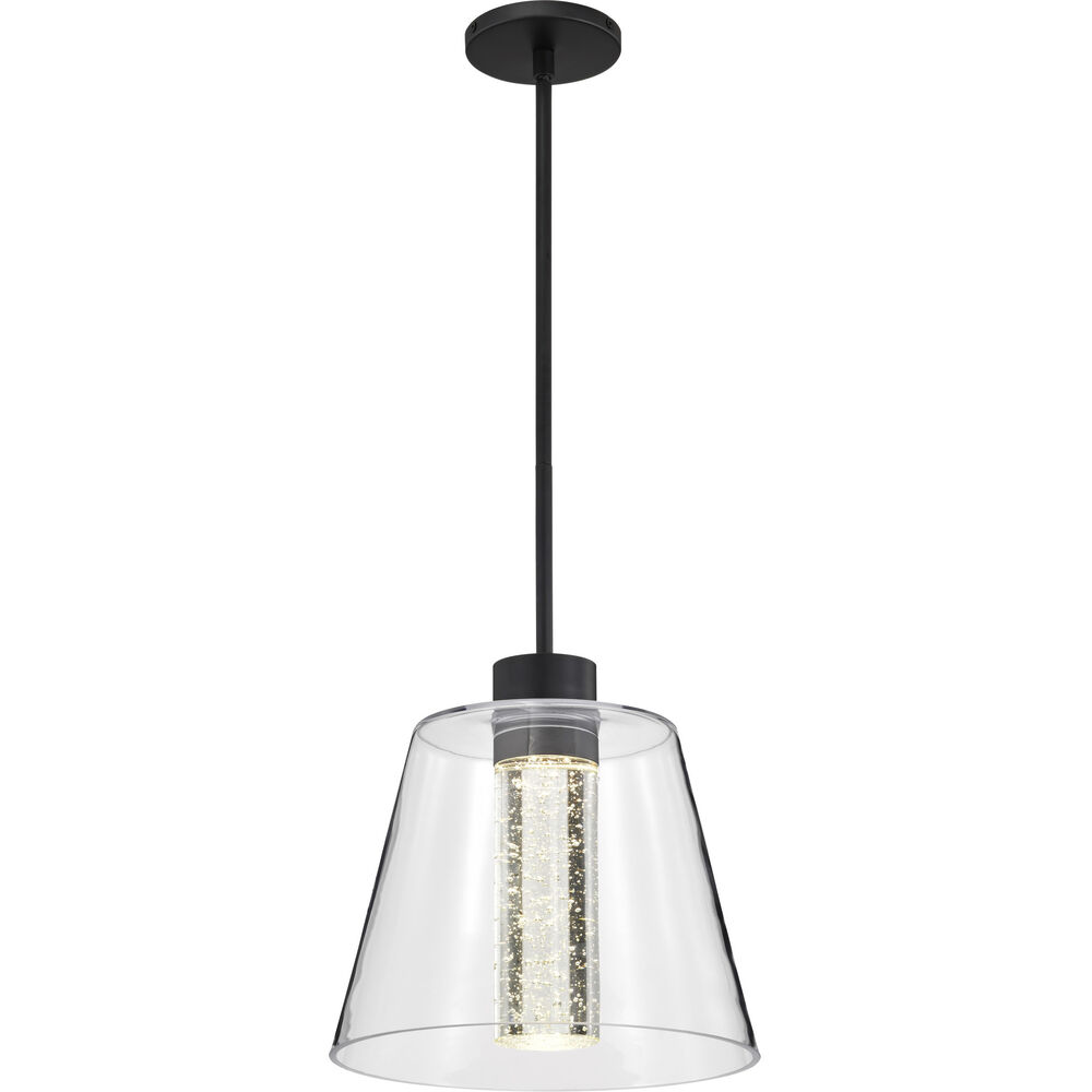 Nuvo Lighting Aura LED 12 Inch Matte Black Pendant Ceiling Light