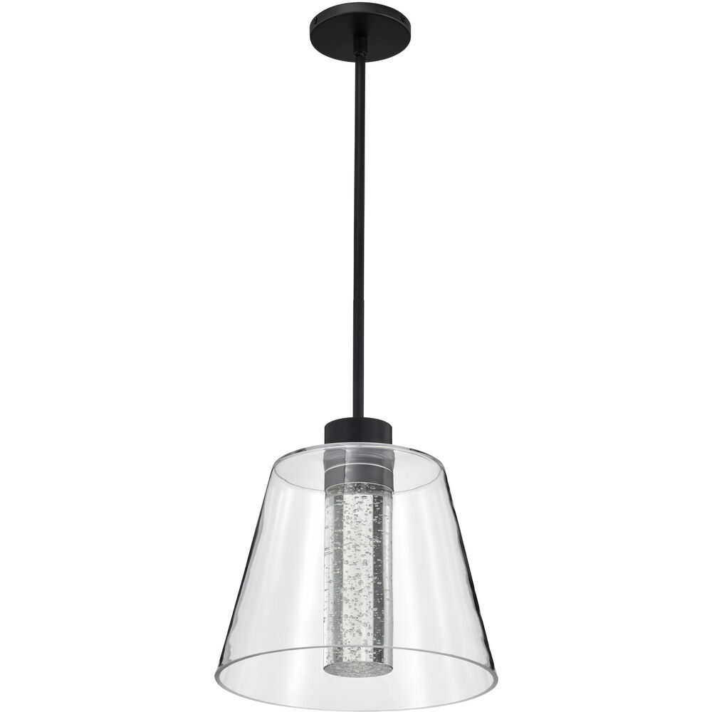 Nuvo Lighting Aura LED 12 Inch Matte Black Pendant Ceiling Light