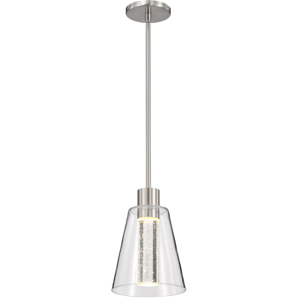 Nuvo Lighting Aura LED 7.25 Inch Brushed Nickel Pendant Ceiling Light