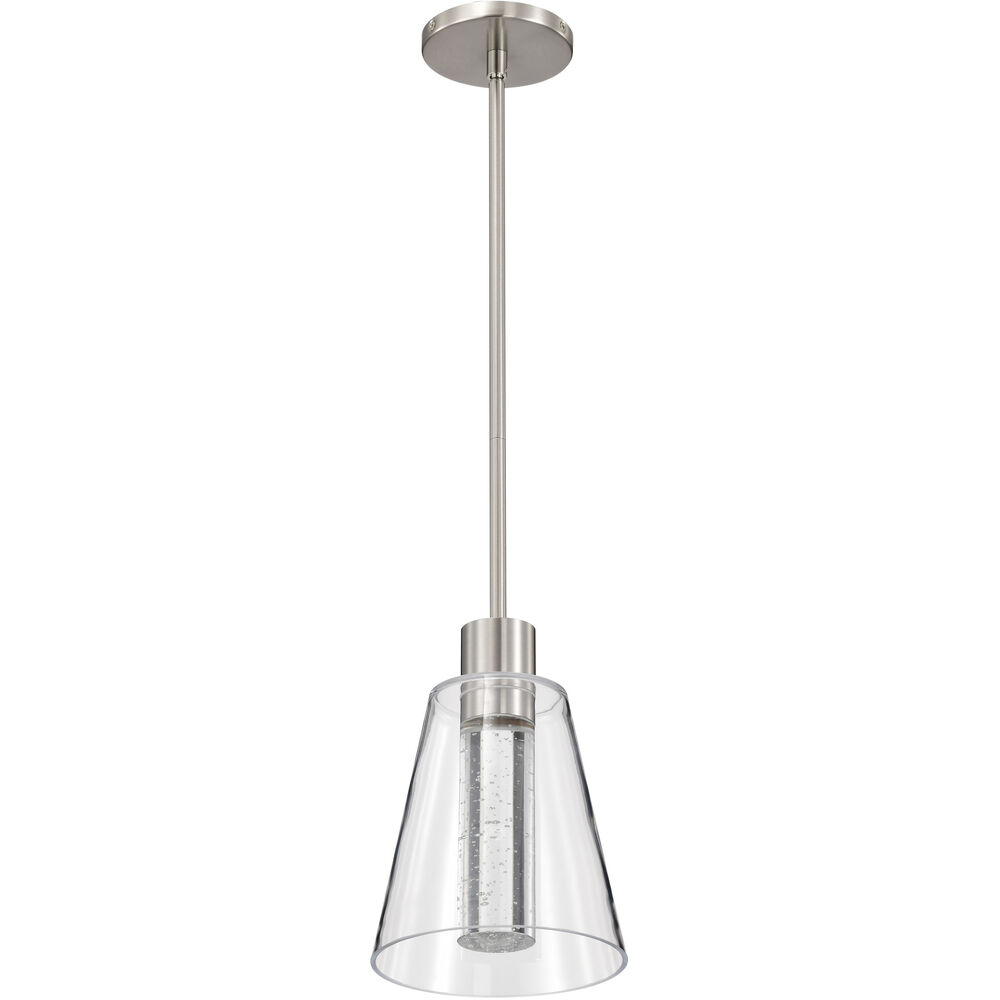 Nuvo Lighting Aura LED 7.25 Inch Brushed Nickel Pendant Ceiling Light