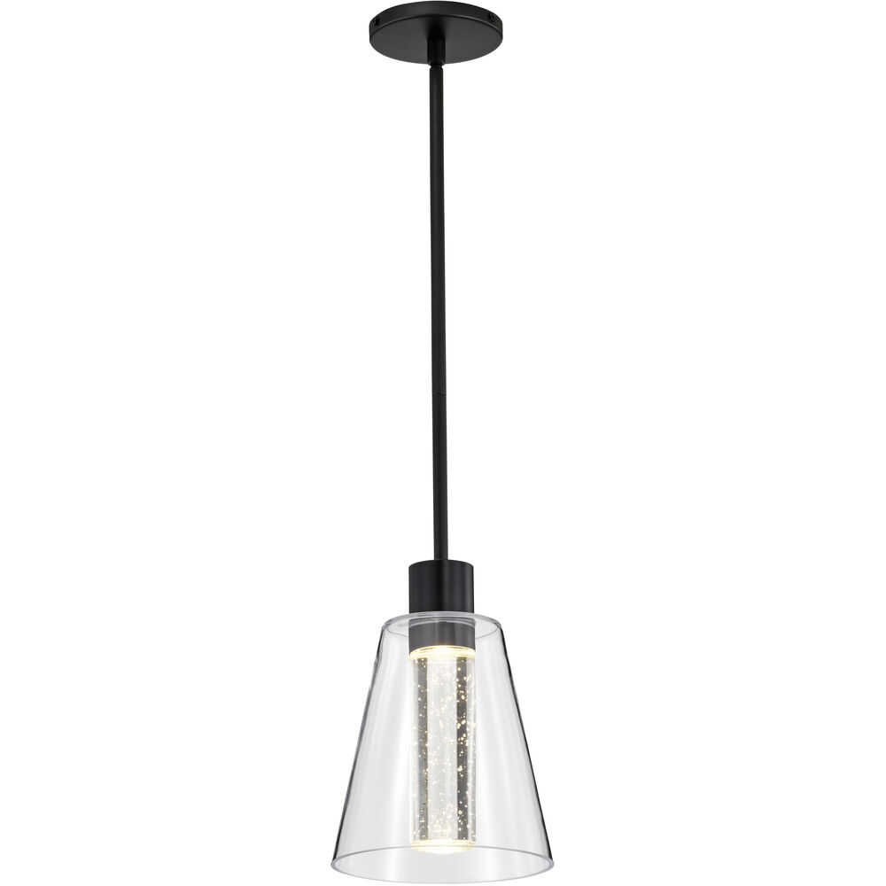Nuvo Lighting Aura LED 7.25 Inch Matte Black Pendant Ceiling Light