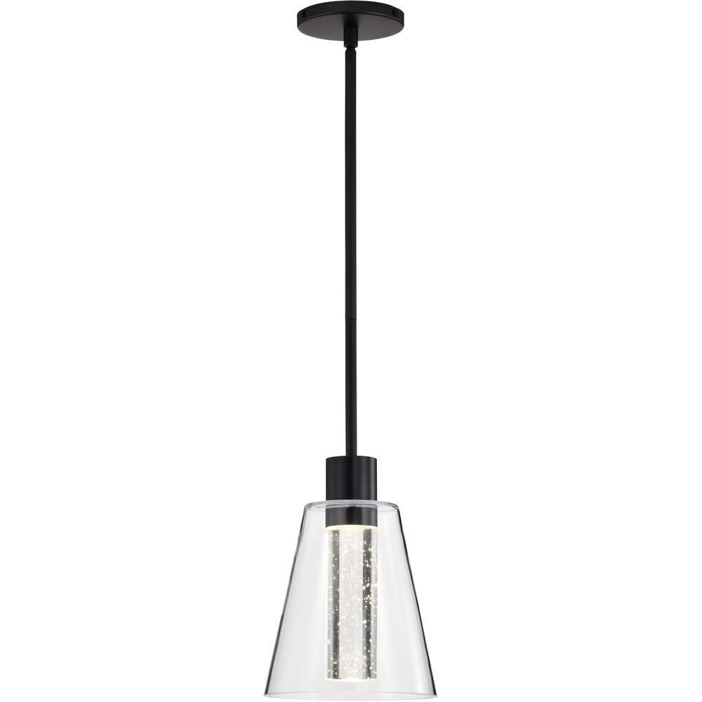 Nuvo Lighting Aura LED 7.25 Inch Matte Black Pendant Ceiling Light