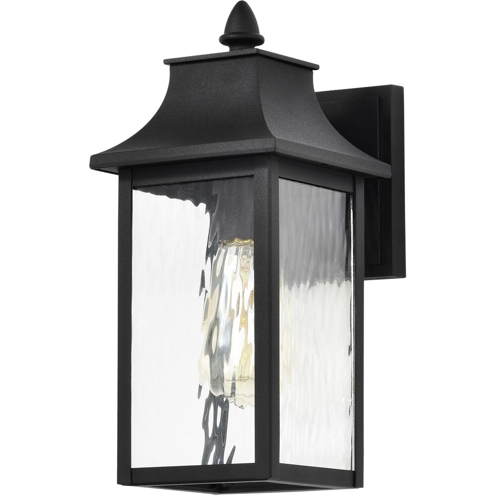 Nuvo Lighting Austen 13 Inch Matte Black Outdoor Wall Lantern Small