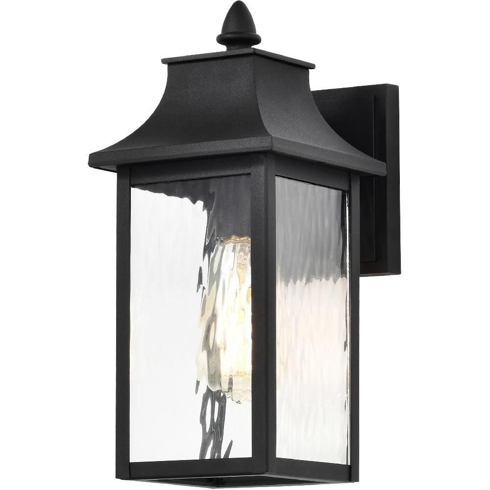 nuvo lighting Austen 13 inch Matte Black Outdoor Wall Lantern Small