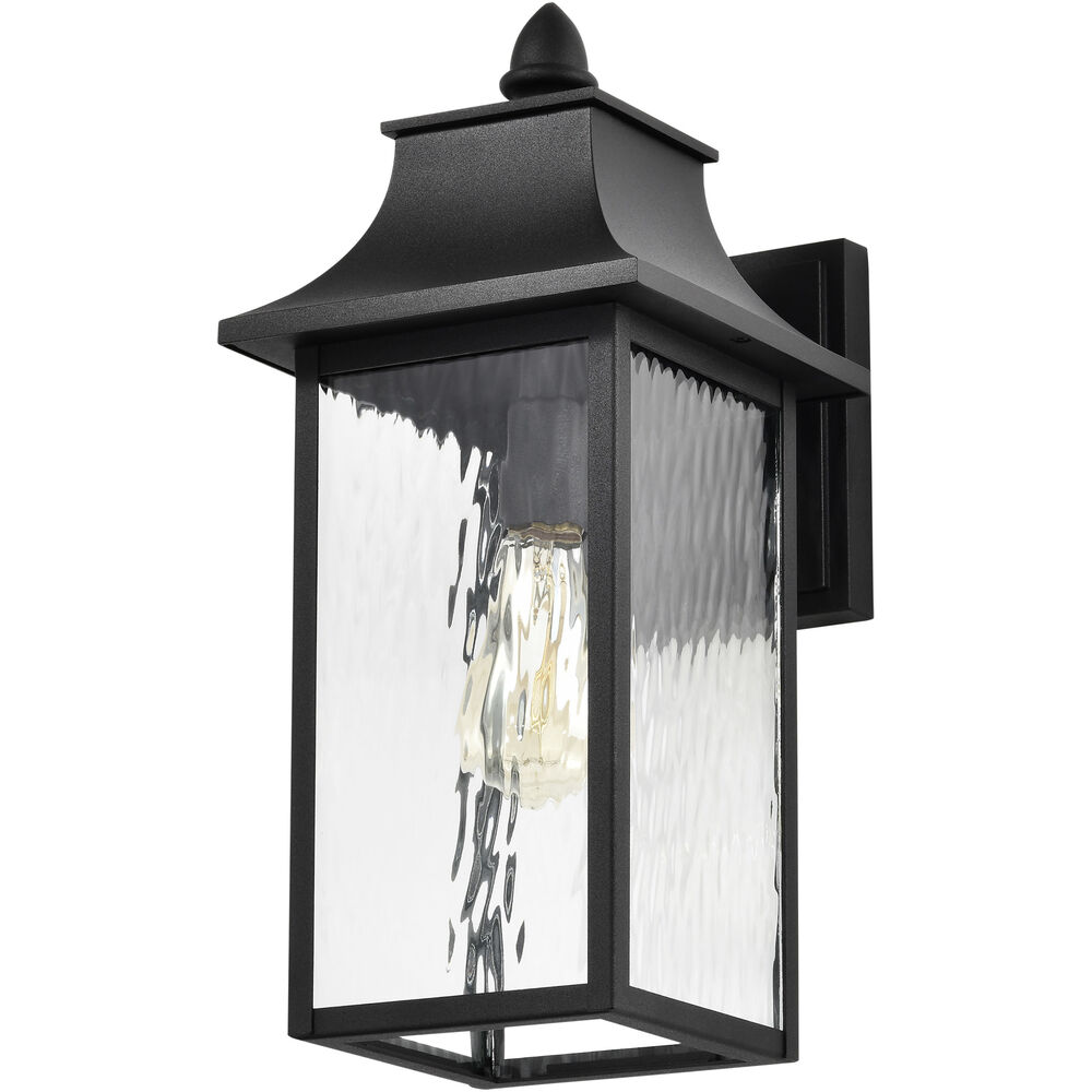 Nuvo Lighting Austen 17 Inch Matte Black Outdoor Wall Lantern Large
