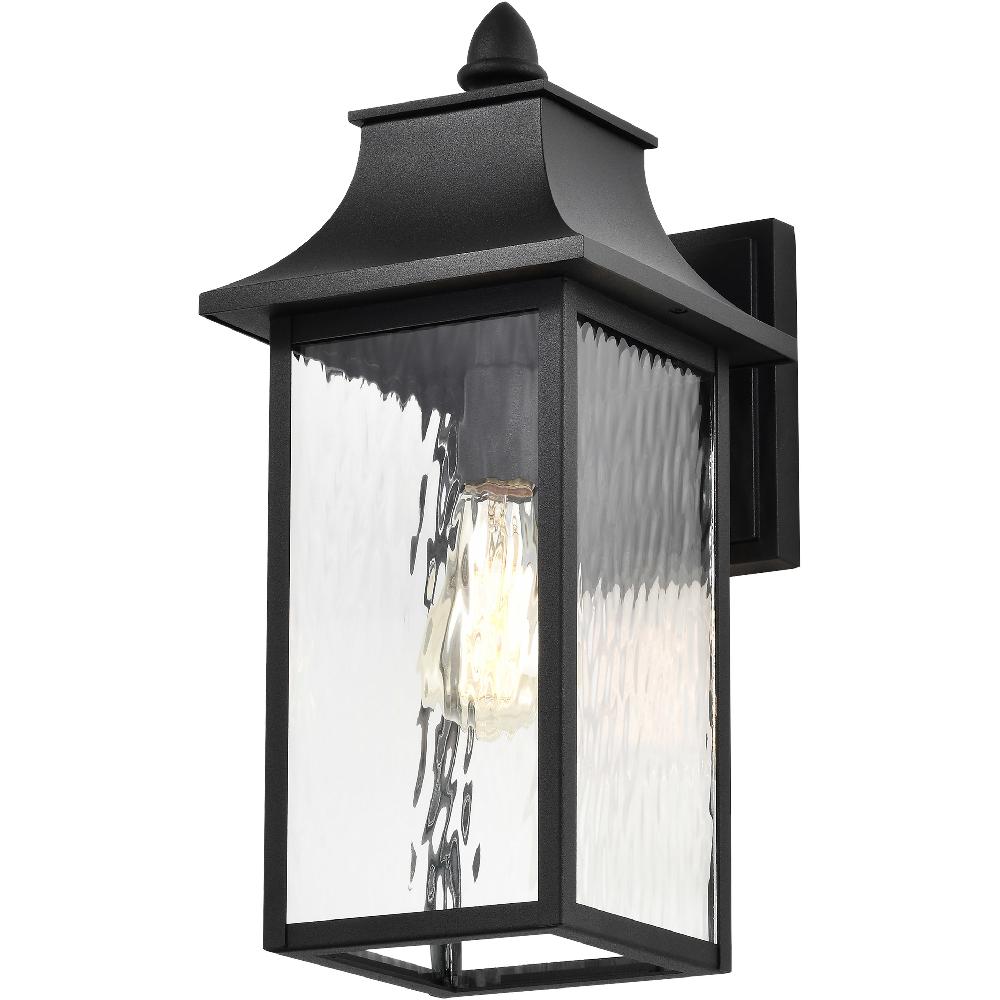 nuvo lighting Austen 17 inch Matte Black Outdoor Wall Lantern Large