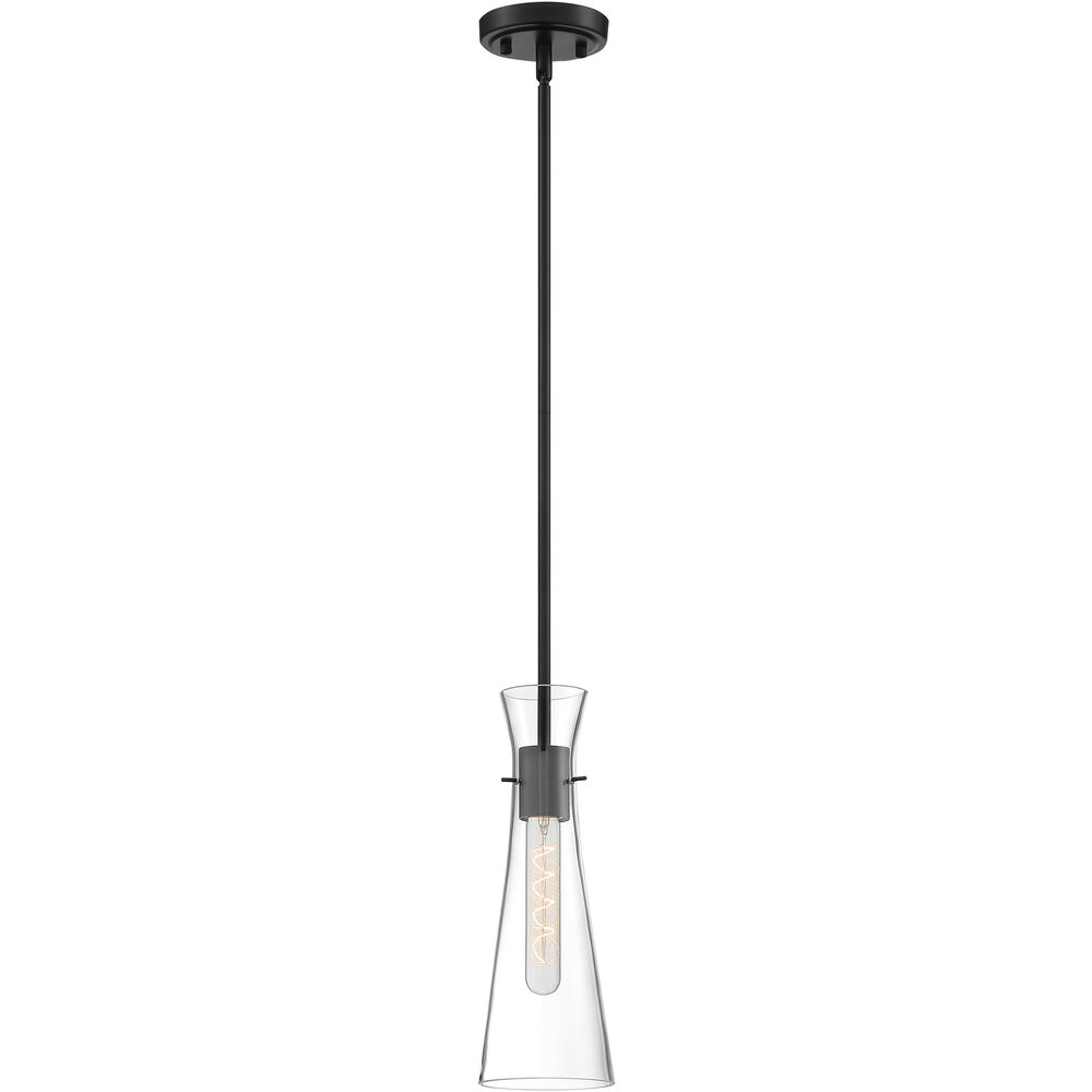 Nuvo Lighting Bahari 1 Light 4 Inch Black Pendant Ceiling Light