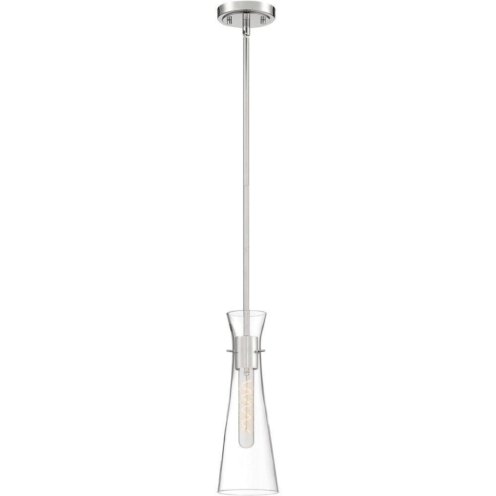 Nuvo Lighting Bahari 1 Light 4 Inch Polished Nickel Pendant Ceiling Light