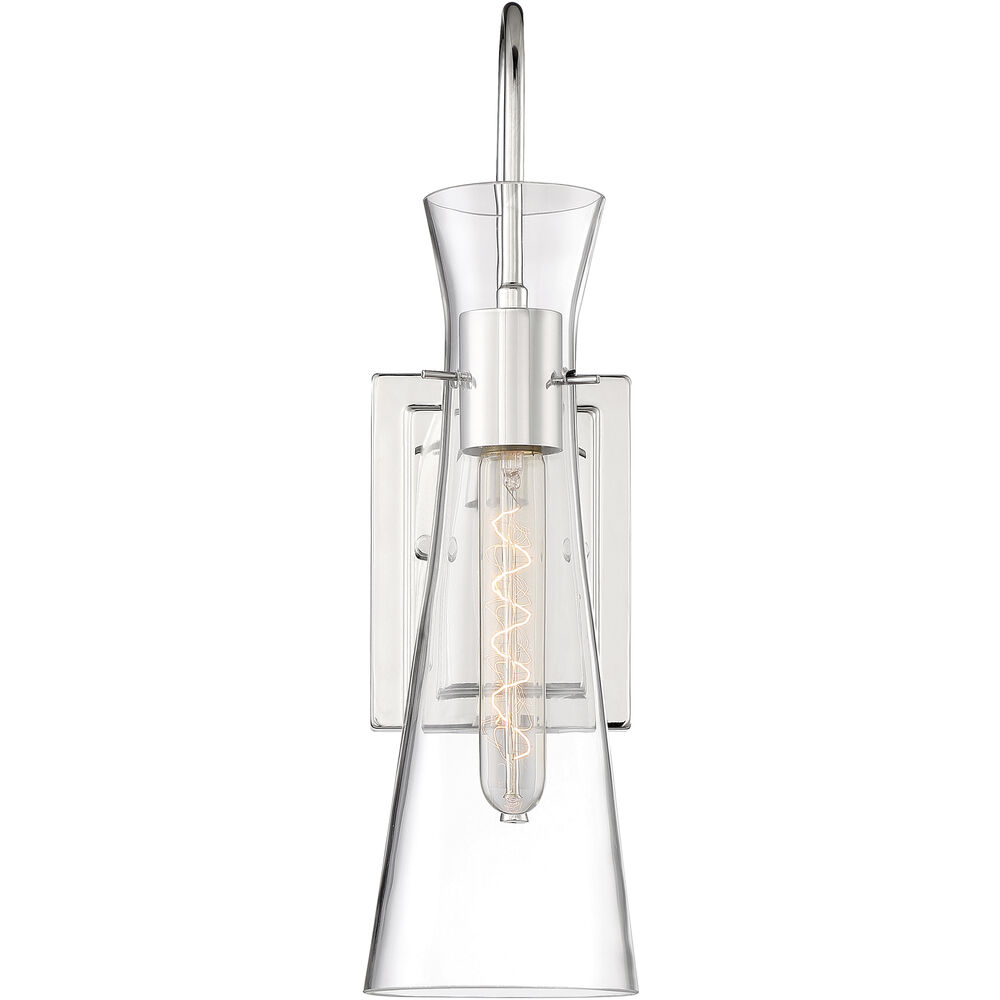 Nuvo Lighting Bahari 1 Light 5 Inch Polished Nickel Vanity Light Wall Light