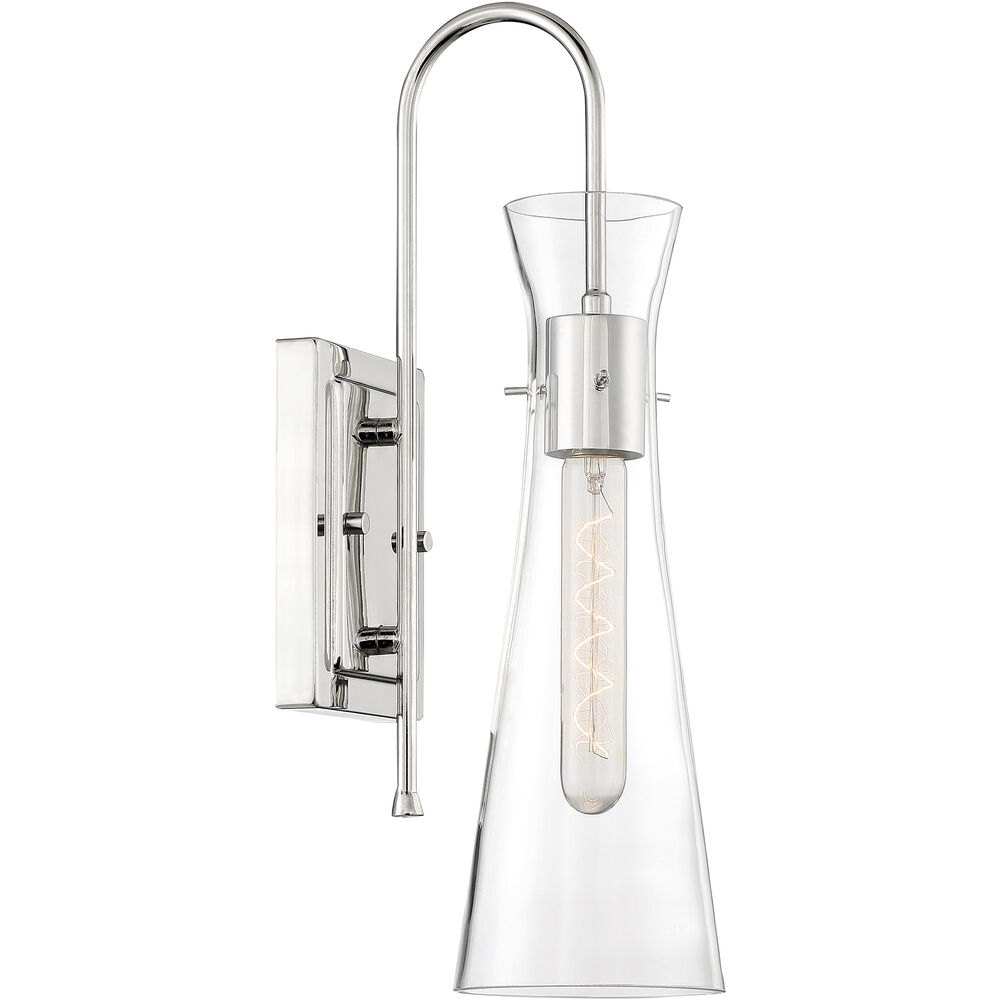 Nuvo Lighting Bahari 1 Light 5 Inch Polished Nickel Vanity Light Wall Light