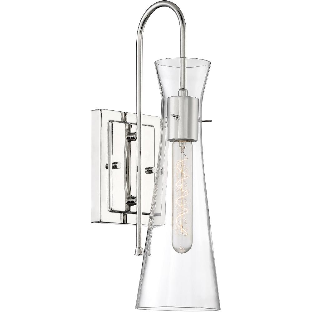 nuvo lighting Bahari 1 Light 5 inch Polished Nickel Vanity Light Wall Light