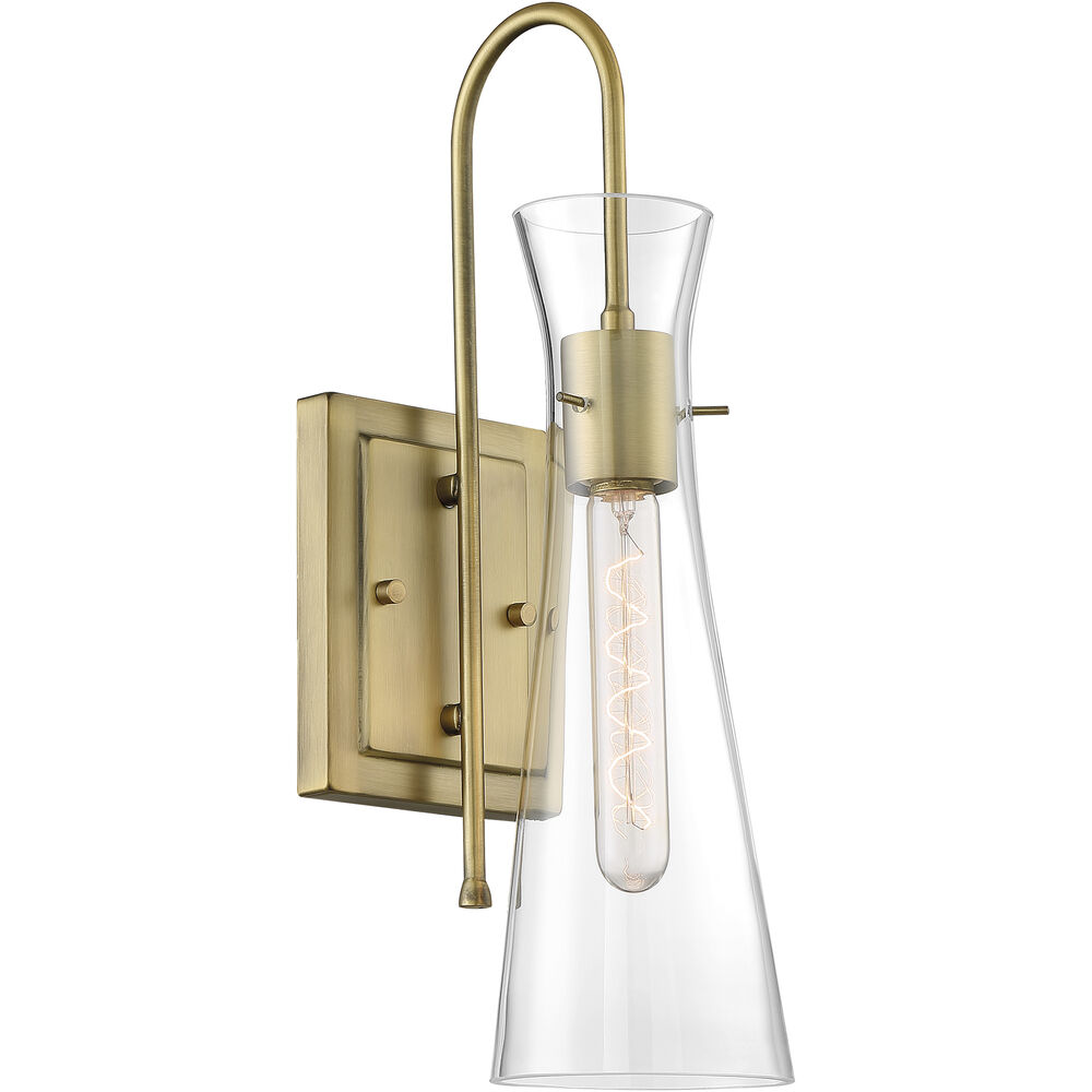 Nuvo Lighting Bahari 1 Light 5 Inch Vintage Brass Vanity Light Wall Light