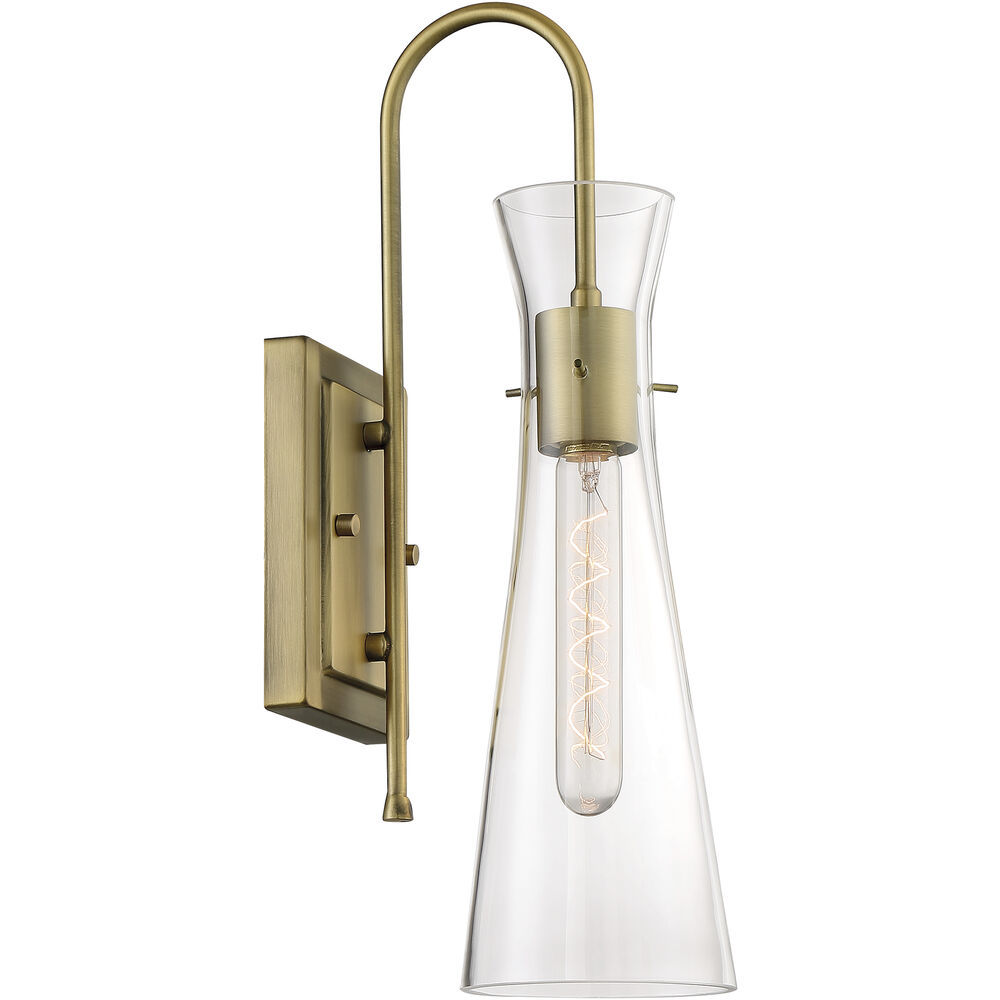 Nuvo Lighting Bahari 1 Light 5 Inch Vintage Brass Vanity Light Wall Light