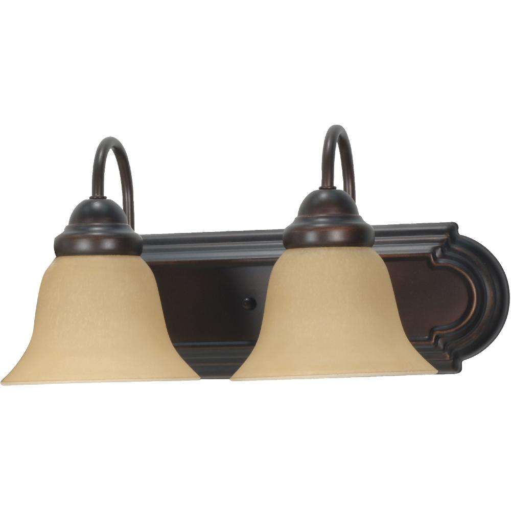 nuvo lighting Ballerina 2 Light 18 inch Mahogany Bronze and Champagne Vanity Light Wall Light