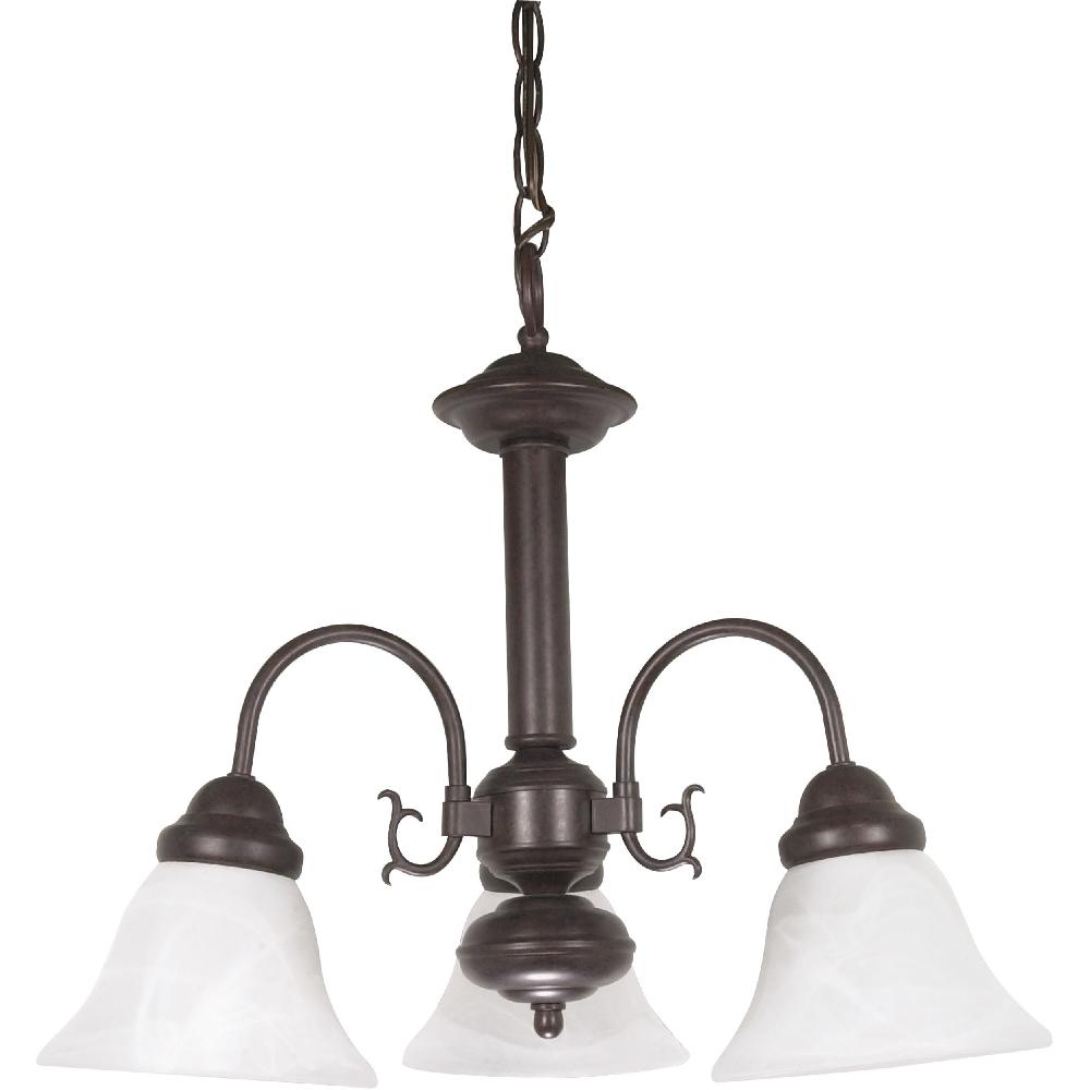 nuvo lighting Ballerina 3 Light 20 inch Old Bronze Chandelier Ceiling Light