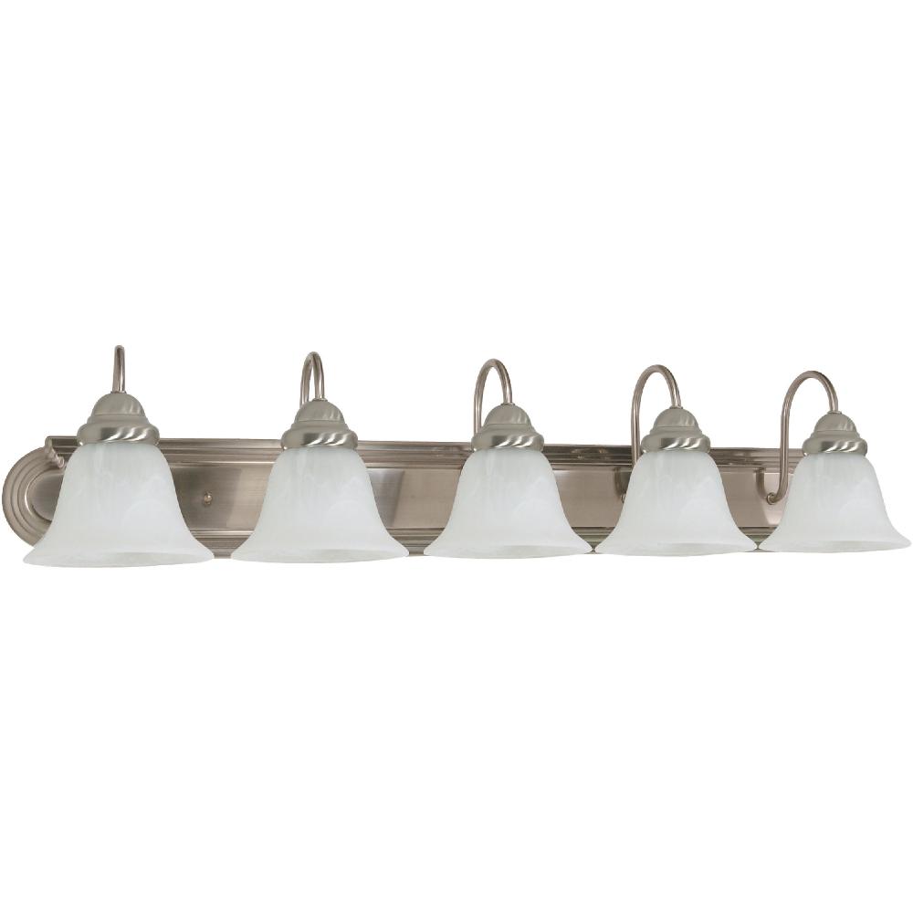 nuvo lighting Ballerina 5 Light 36 inch Brushed Nickel Vanity Light Wall Light