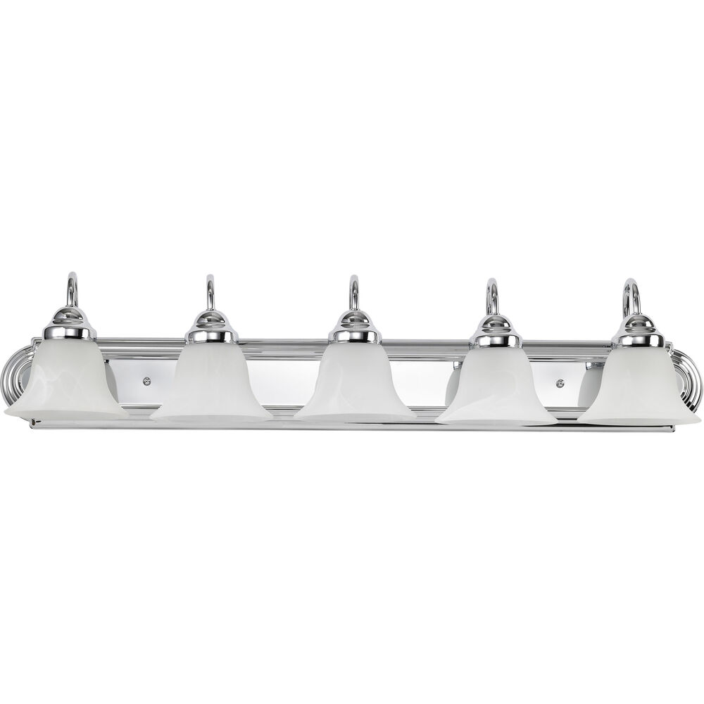 Nuvo Lighting Ballerina 5 Light 36 Inch Polished Chrome Vanity Light Wall Light