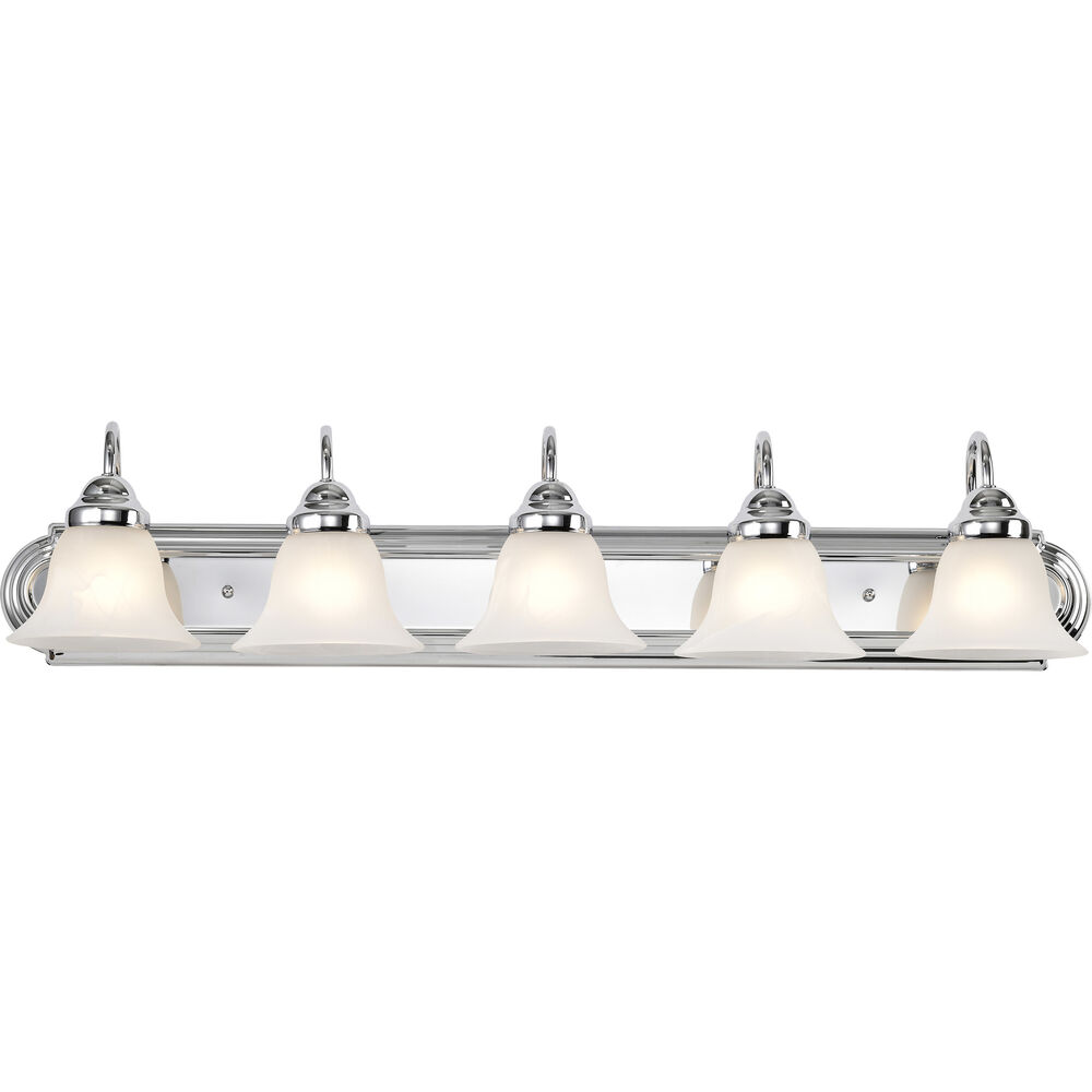 Nuvo Lighting Ballerina 5 Light 36 Inch Polished Chrome Vanity Light Wall Light
