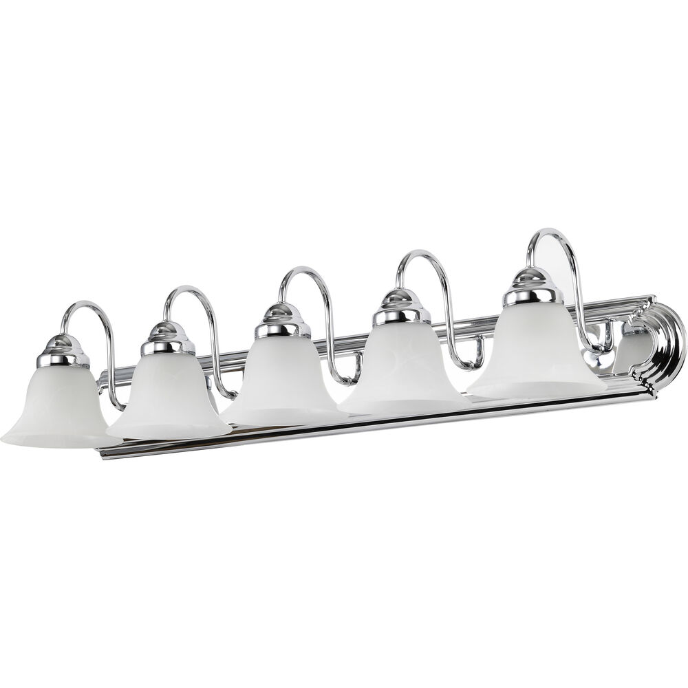 Nuvo Lighting Ballerina 5 Light 36 Inch Polished Chrome Vanity Light Wall Light