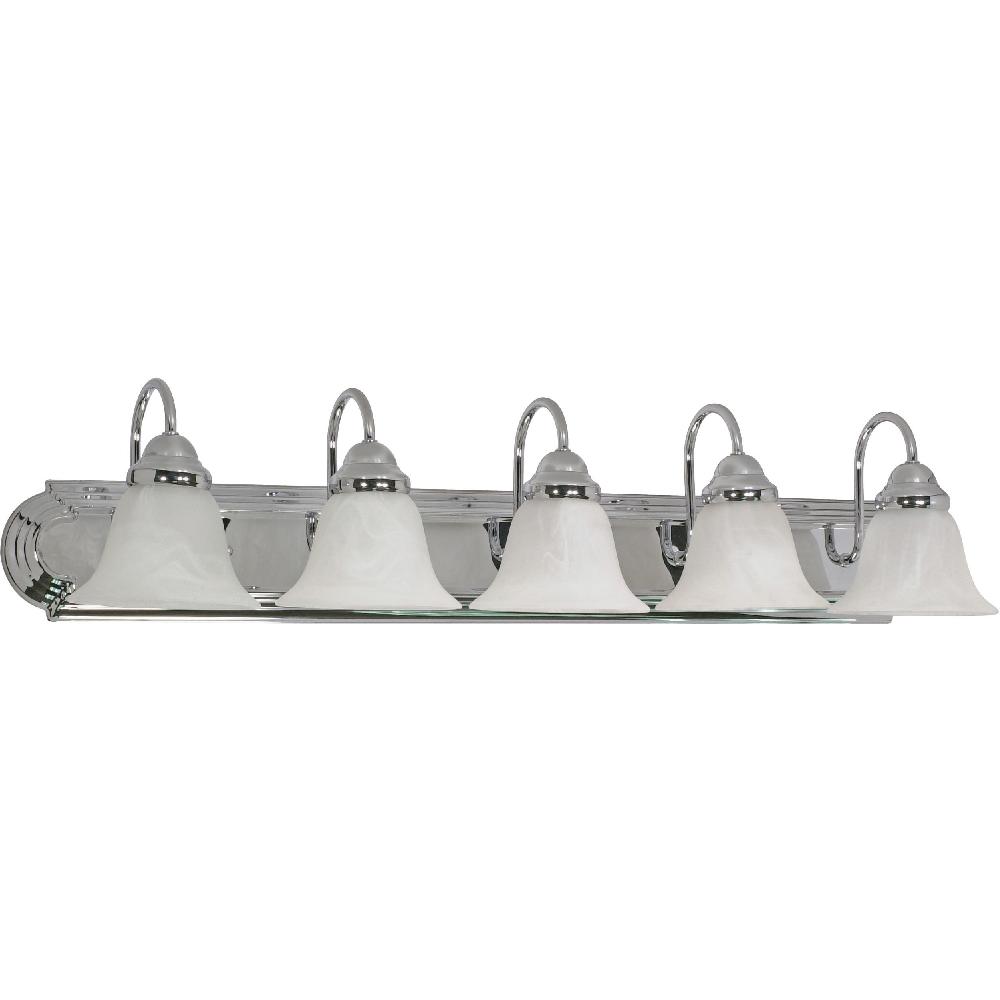 nuvo lighting Ballerina 5 Light 36 inch Polished Chrome Vanity Light Wall Light