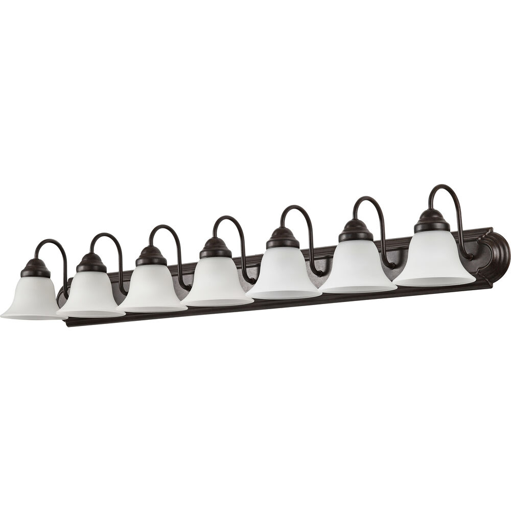 Nuvo Lighting Ballerina 7 Light 48 Inch Mahogany Bronze Vanity Light Wall Light