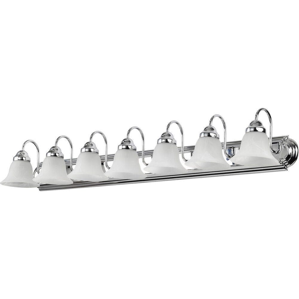 Nuvo Lighting Ballerina 7 Light 48 Inch Polished Chrome Vanity Light Wall Light