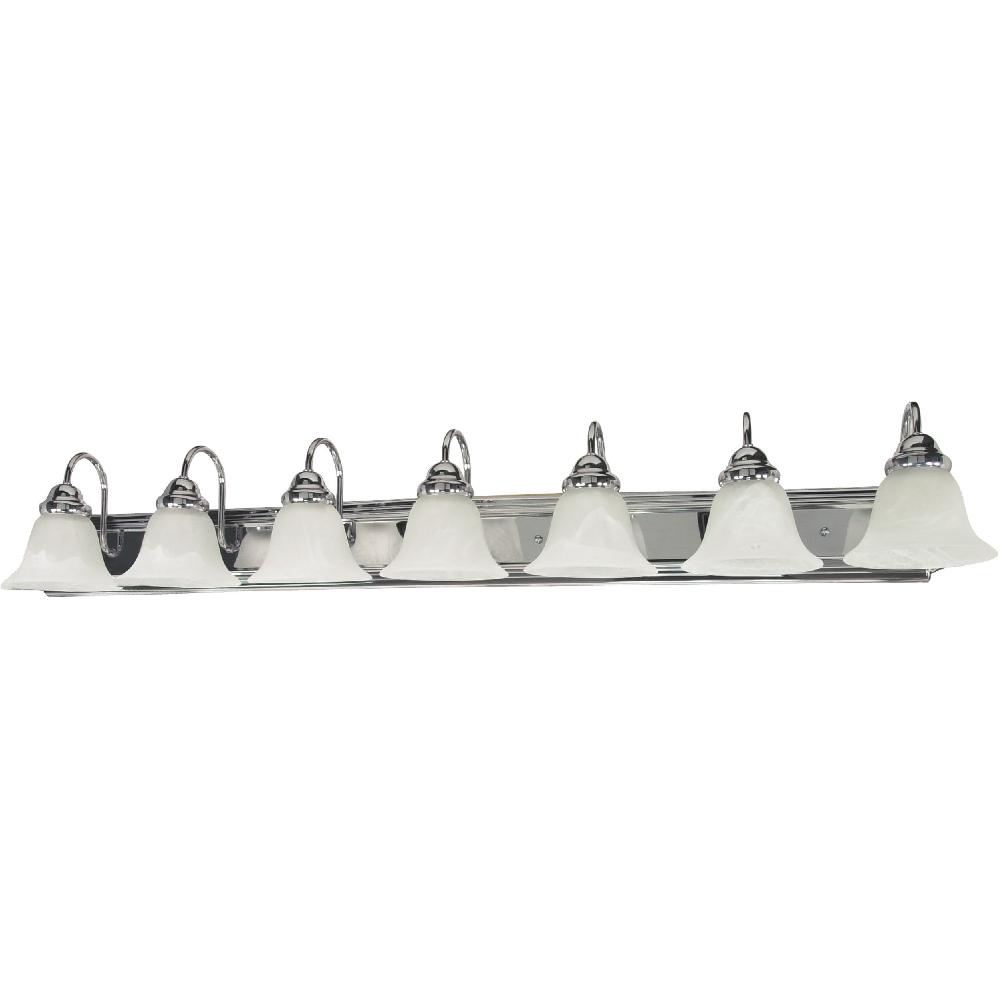 nuvo lighting Ballerina 7 Light 48 inch Polished Chrome Vanity Light Wall Light