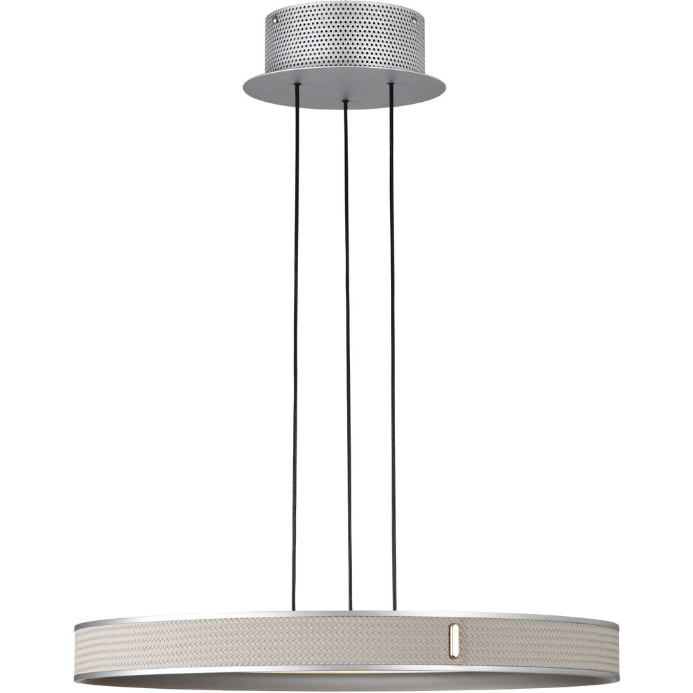 Nuvo Lighting Bandon LED 19.5 Inch Gray Pendant Ceiling Light