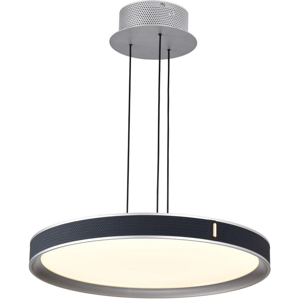 Nuvo Lighting Bandon LED 19.5 Inch Gray Pendant Ceiling Light