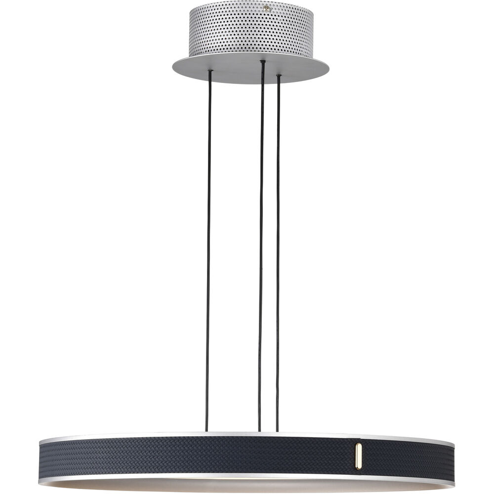 Nuvo Lighting Bandon LED 19.5 Inch Gray Pendant Ceiling Light