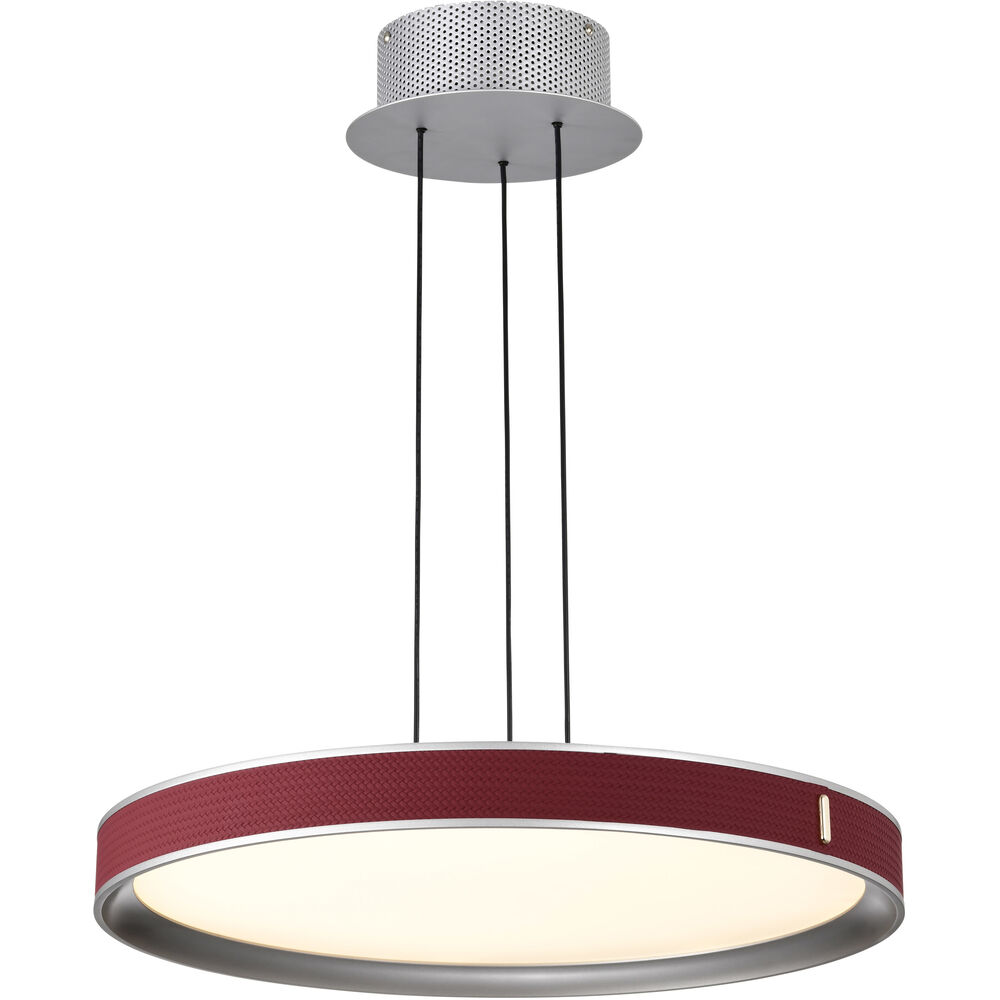 Nuvo Lighting Bandon LED 19.5 Inch Gray Pendant Ceiling Light