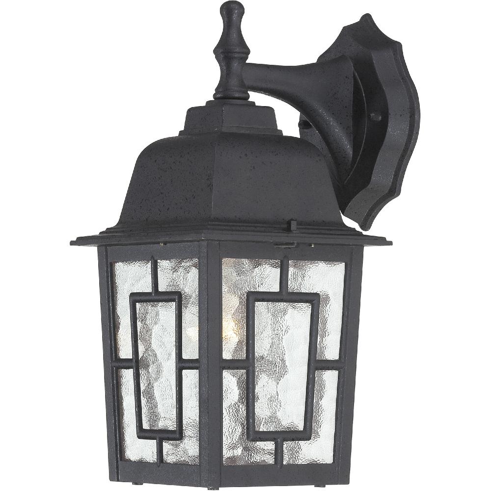 nuvo lighting Banyan 1 Light 12 inch Textured Black Outdoor Wall Sconce
